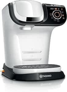 Bosch Tassimo My Way Coffee Machine, heap 6504, over 40 hot drinks, OneTouch, Pod Coffee Maker, Custom Drinks, Brita Maxtra+ Water Filtration, Intellibrew, Polar White