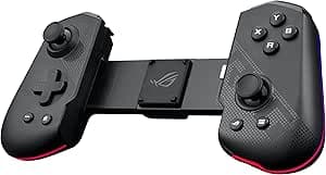 ASUS ROG Tessen Mobile Controller - Foldable Design, Programmable Aluminum Rear Paddle Set, ROG Button, Mechanical Switches, Console Quality Joysticks, 18 Watt Charger, RGB Lighting.