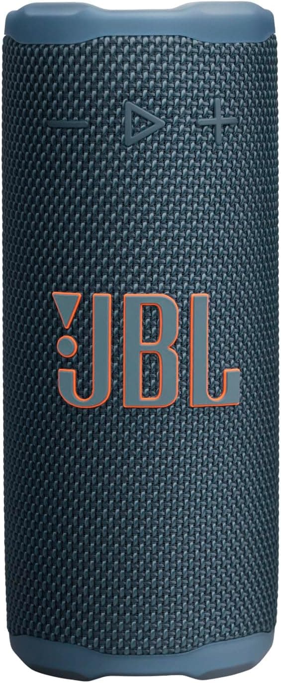 JBL Grip, Compact Bluetooth Speaker, AI Sound Boost, Waterproof and Dustproof IP68, Ambient Lighting, 14 Hours of Battery Life, Auracast Multi-Speaker Connection, Portable JBL App, Blue - Image 1
