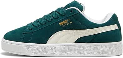 Puma SUEDE XL LOW SNEAKERS WOMEN, Dark Myrtle Warm White, 39 EU