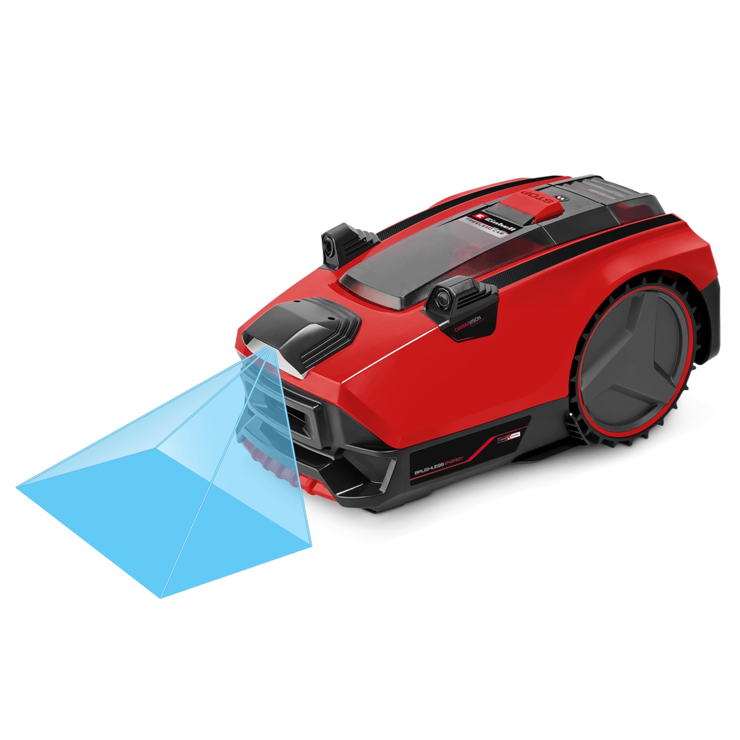 Einhell FREELEXO CAM 500 Power X-Change Robot Lawnmower (18 V, Brushless Motor, Integrated Camera, Lawn Area Max. 500 m²) Comes with 3.0 Ah Battery and Charger