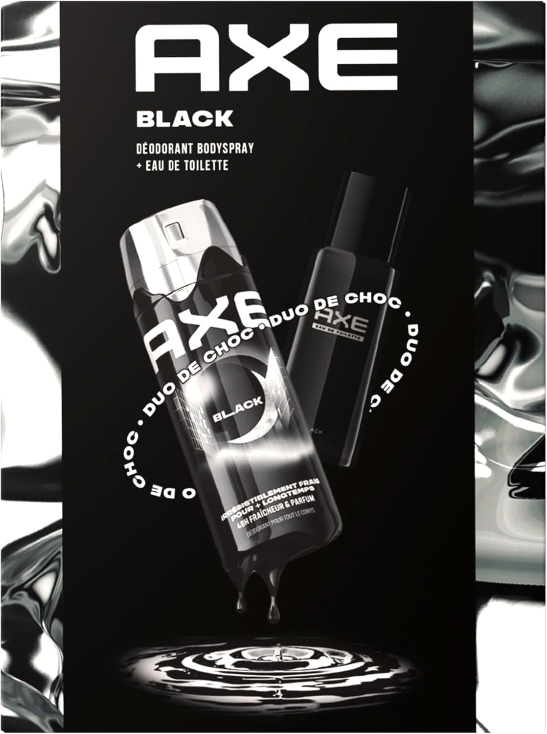 AXE Axe Coffret Homme - Black - 1x Déodorant 200ml & 1x Eau de Toilette 100ml