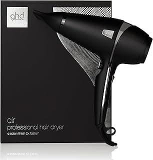 ghd ghd Air Hair Dryer - Professional Hair Dryer (Black) - Quick Drying & Styling - Reduces Frizz - Adjustable Temperatures and Powers - Ideal for All Hair Types