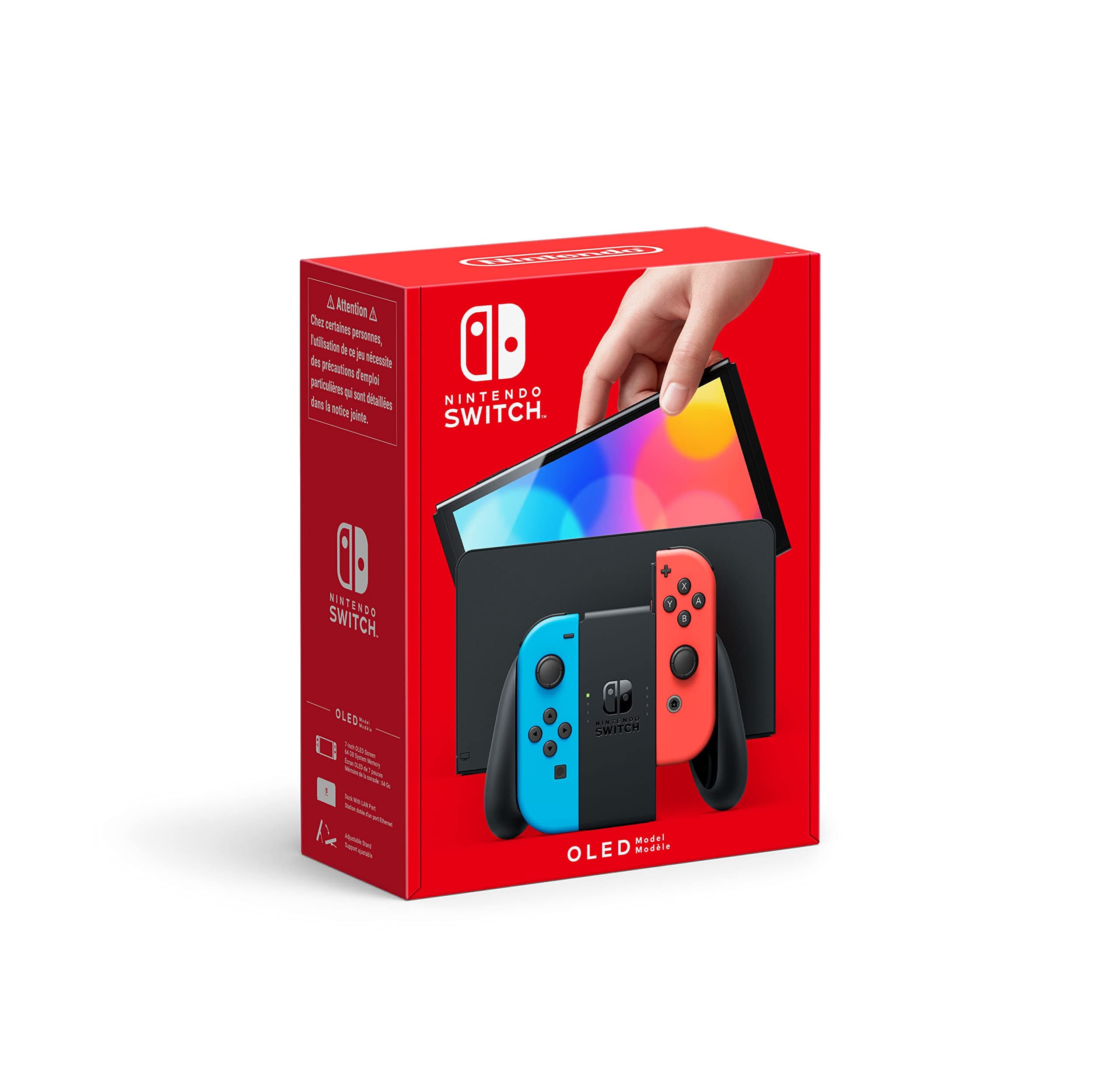 Nintendo NINTENDO Switch Console - OLED Model - Neon Blue/Neon Red (UK) (Switch)