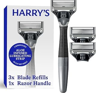 Harry's Rasoirs de rasage pour homme avec 3 recharges de lame de rasoir (anthracite)