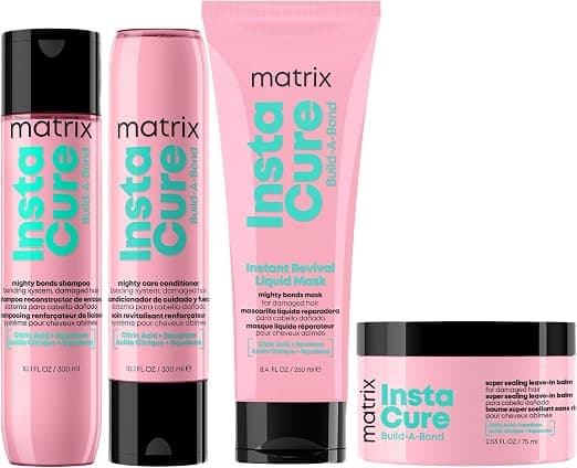 MATRIX - Repair routine - Shampoo + Conditioner + Mask + Balm - Repairs and strengthens bonds, softens and smooths - Instacure Build-A-Bond - Image 1
