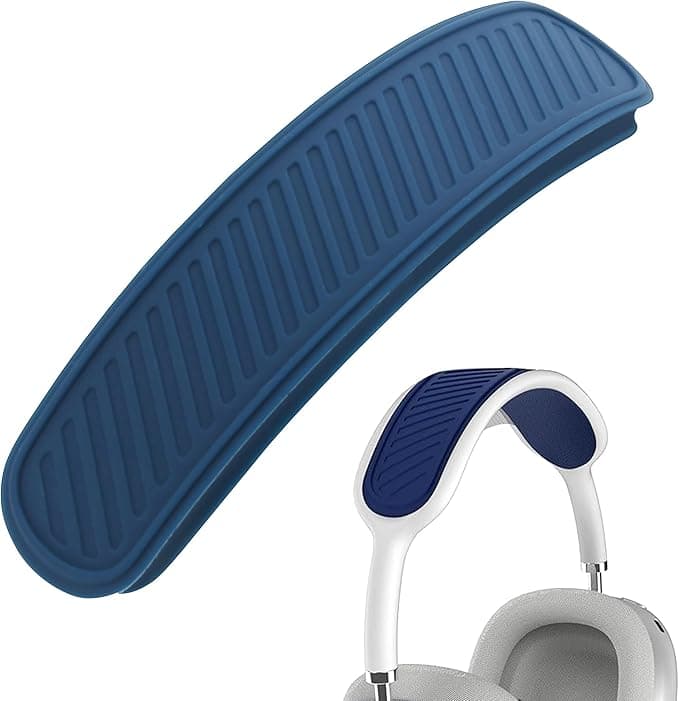 Washable Silicone Headband Cover Replacement Compatible with Apple AirPods Max Earbud, Soft and Comfortable, Dark Blue - Image 1