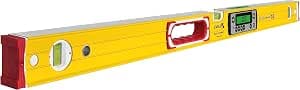 STABILA TECH 196 DL Electronic Spirit Level, Waterproof and Dustproof Digital Spirit Level according to IP 67-2 Digital Screens, Without Calibration, with Bag, 100 cm