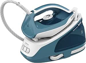 Tefal Steam Generator Express Easy SV6131 | 5.8 bar | Steam boost 350 g/min | Continuous Steam 120 g/min | Calc Clear Technology | Xpress Glide soleplate | Automatic shut-off | Blue/White