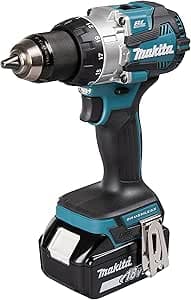 Makita DHP489RTJ LXT 18V Li-ion Brushless Combi Drill with 2 x 5.0Ah Batteries and Charger Supplied in Makpac Case