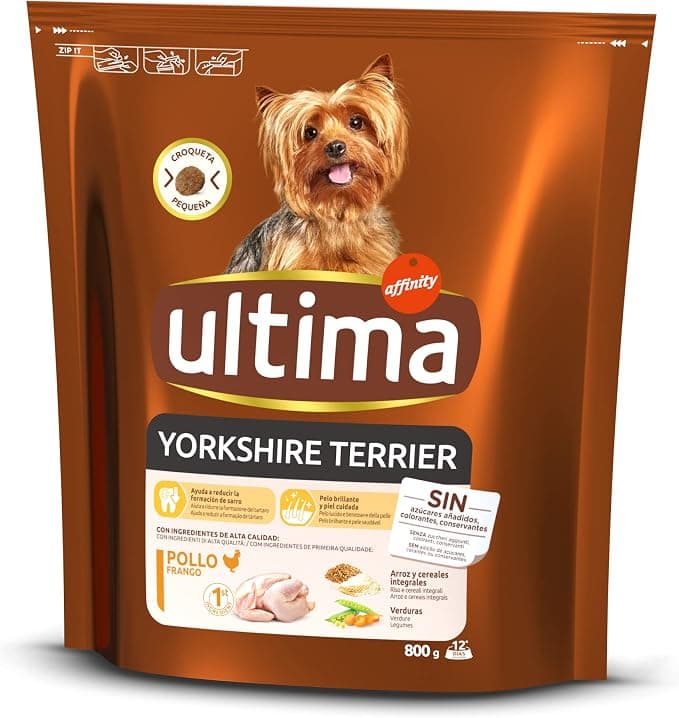 Ultima Small Adult Yorkshire Terrier Chicken and Rice Dry Food for Dogs 800 g - Image 1