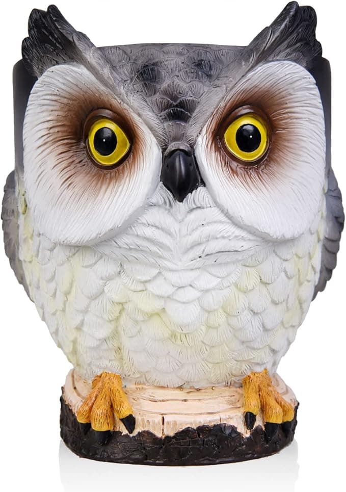 For Amazon Echo Dot 2nd / 3rd / 4th / 5th / Google Home Mini Owl Holder Desktop Stand Holder Accessories with Integrated Cable Management, No Screws Required, Speaker Accessories Rack (Main01)