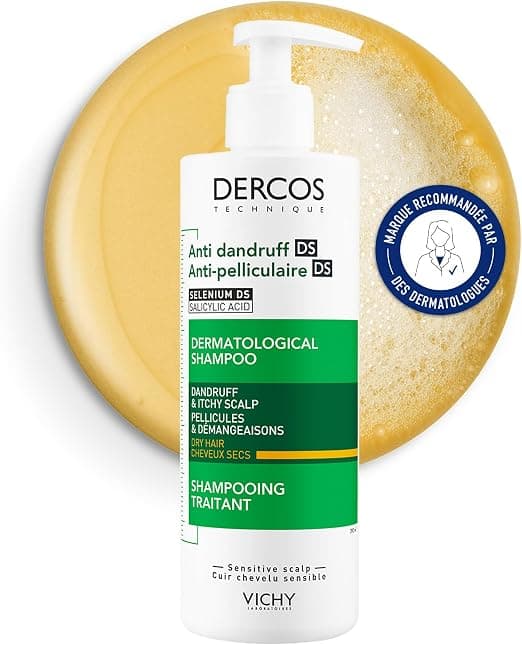 Vichy, Dercos, DS Anti-Dandruff Shampoo, Dandruff & Itching, Dry Hair, 390 ml