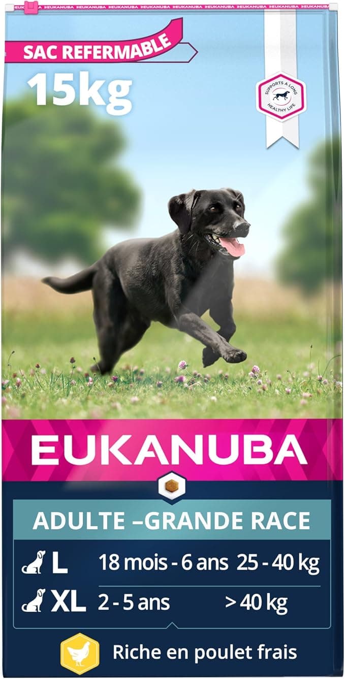 Eukanuba Adult Dog Dry Food For Large Breed Chicken 15 kg - Image 1