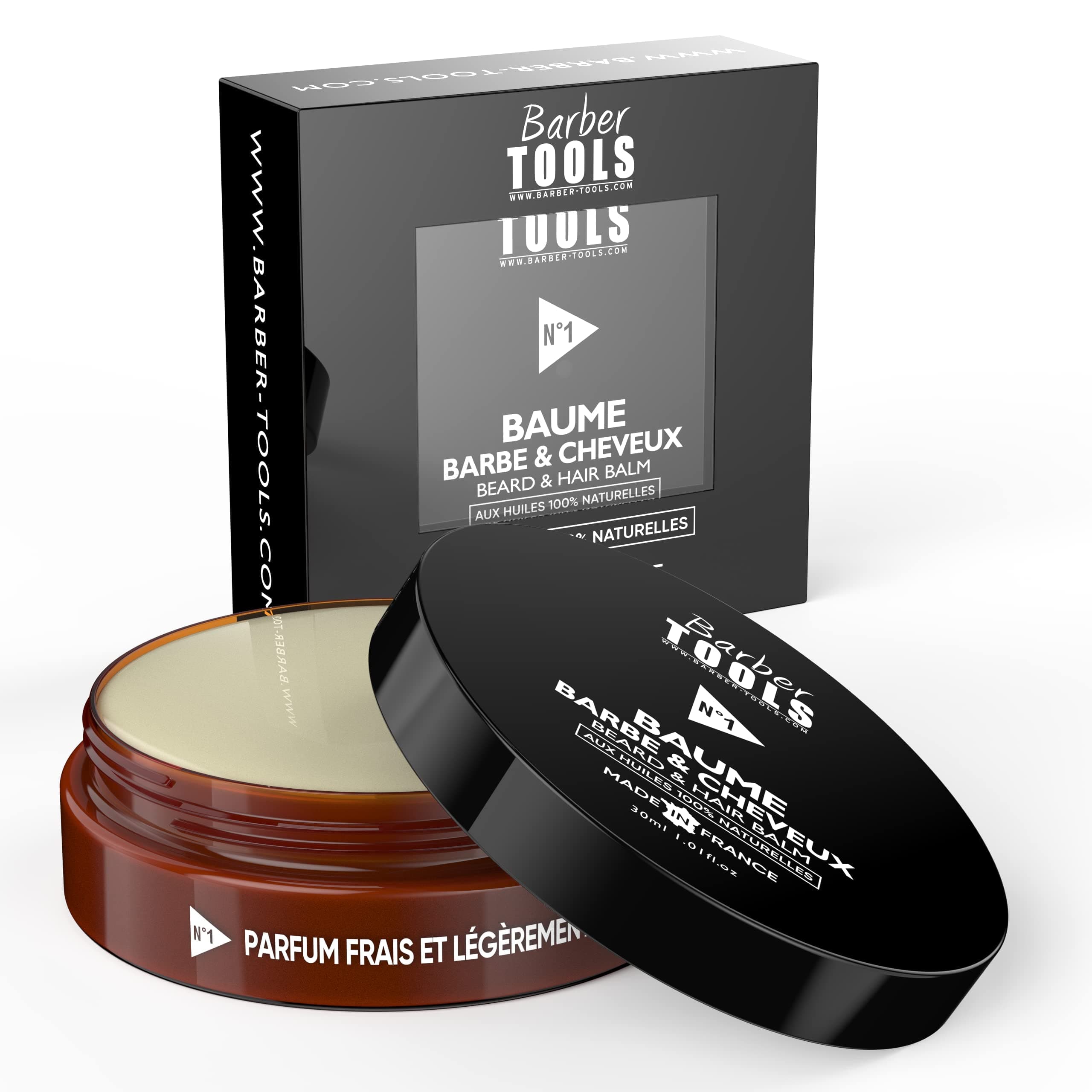AXE Beard & Hair Balm | N°1 | with 100% natural oils - Made in France - Nourishes, hydrates and structure. Based on 2 waxes, 2 butters, 5 vegetable oils, 2 essential oils, vitamin E (30 ml)