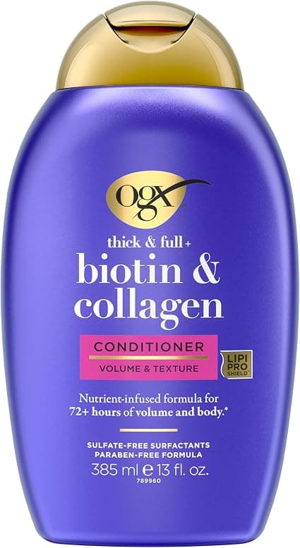 OGX Conditioner, Thick & Full Biotin & Collagen, 13oz by OGX [Beauty] (English Manual)