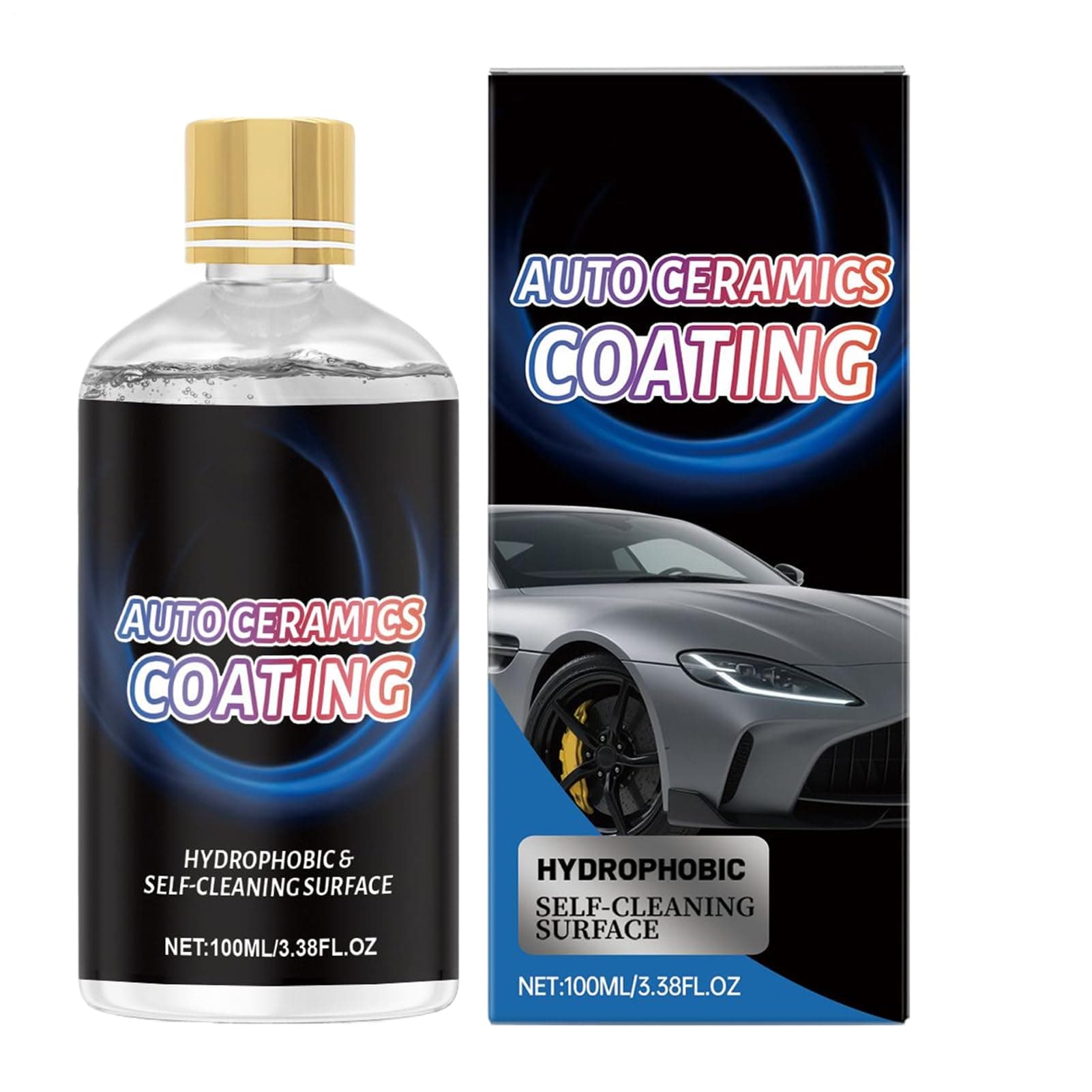 Mobil Revêtement Céramique Pour Voitures | 100 ml Liquide de Polissage Automobile Imperméable | Traitement Polish Liquide pour Auto - pour Propriétaires de Camions Professionnels du Détail