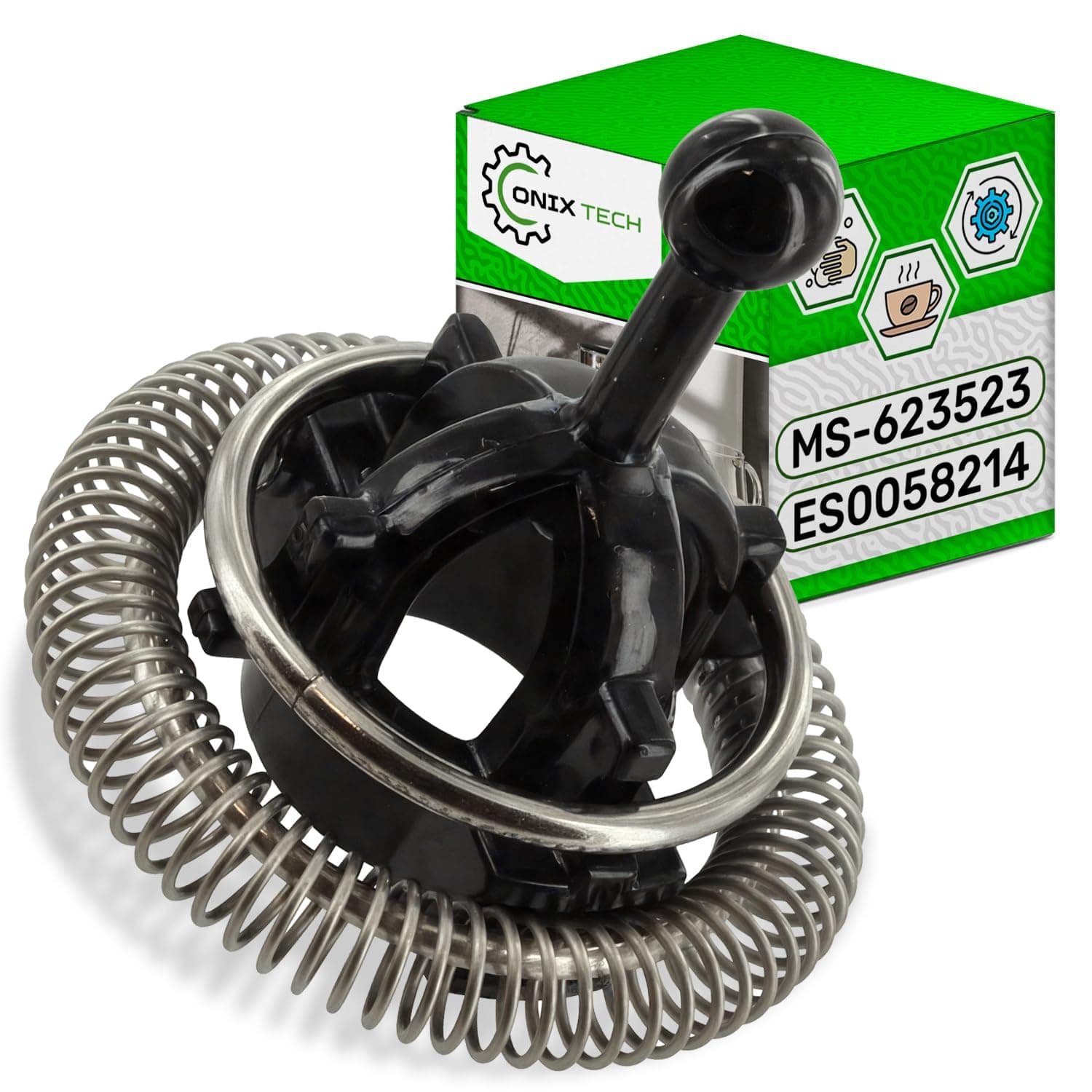 Milk Frother with Original Code ES0058214 MS-623523 for Krups for Nespresso Expert & Milk for DeLonghi ONIX TECH - Image 1