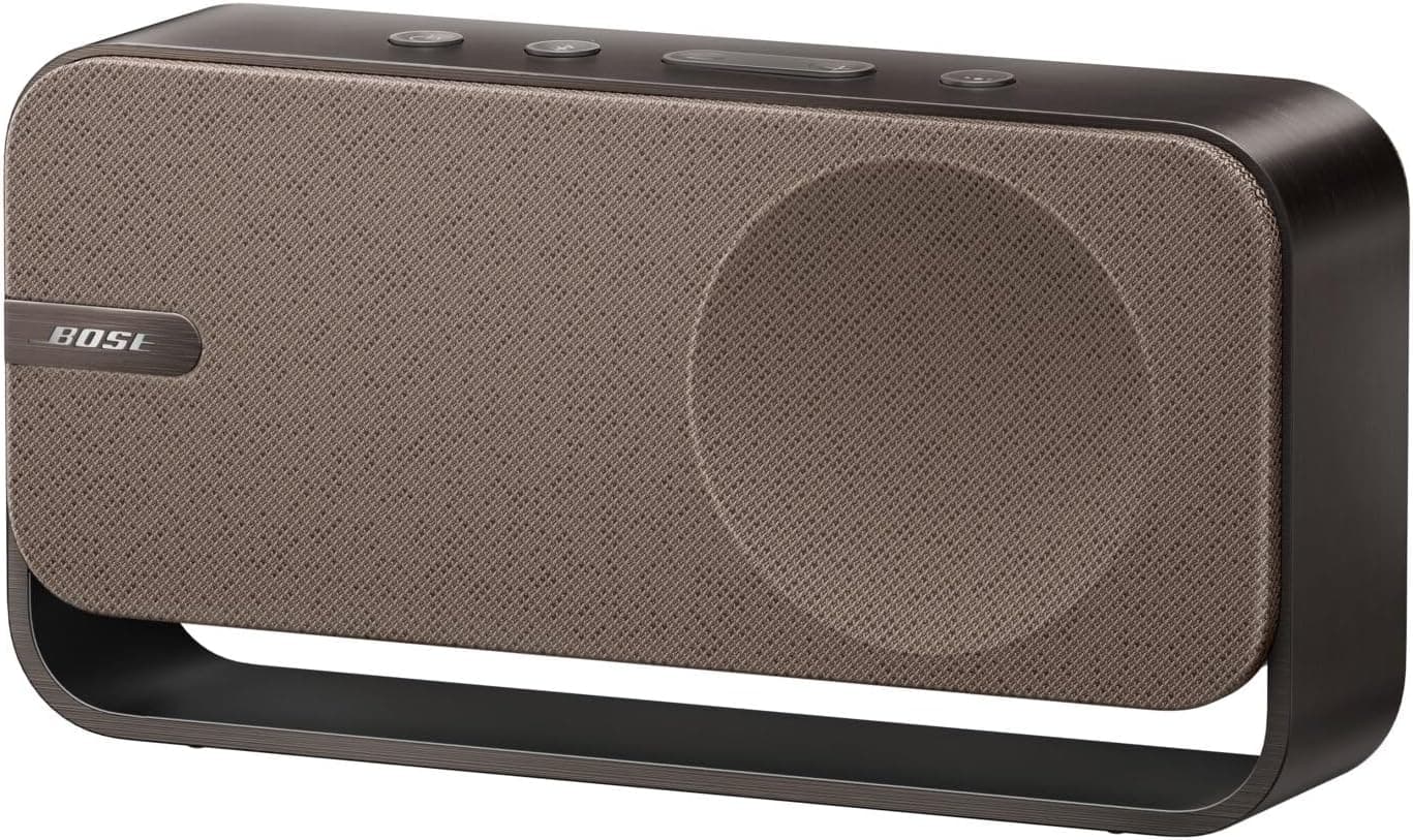 Bose Soundlink Home Enceinte, Premium, Enceinte d’étagère Portable, sans Fil et Bluetooth, Jusqu’à 9 Heures d’autonomie, Bois Chaleureux - Image 1