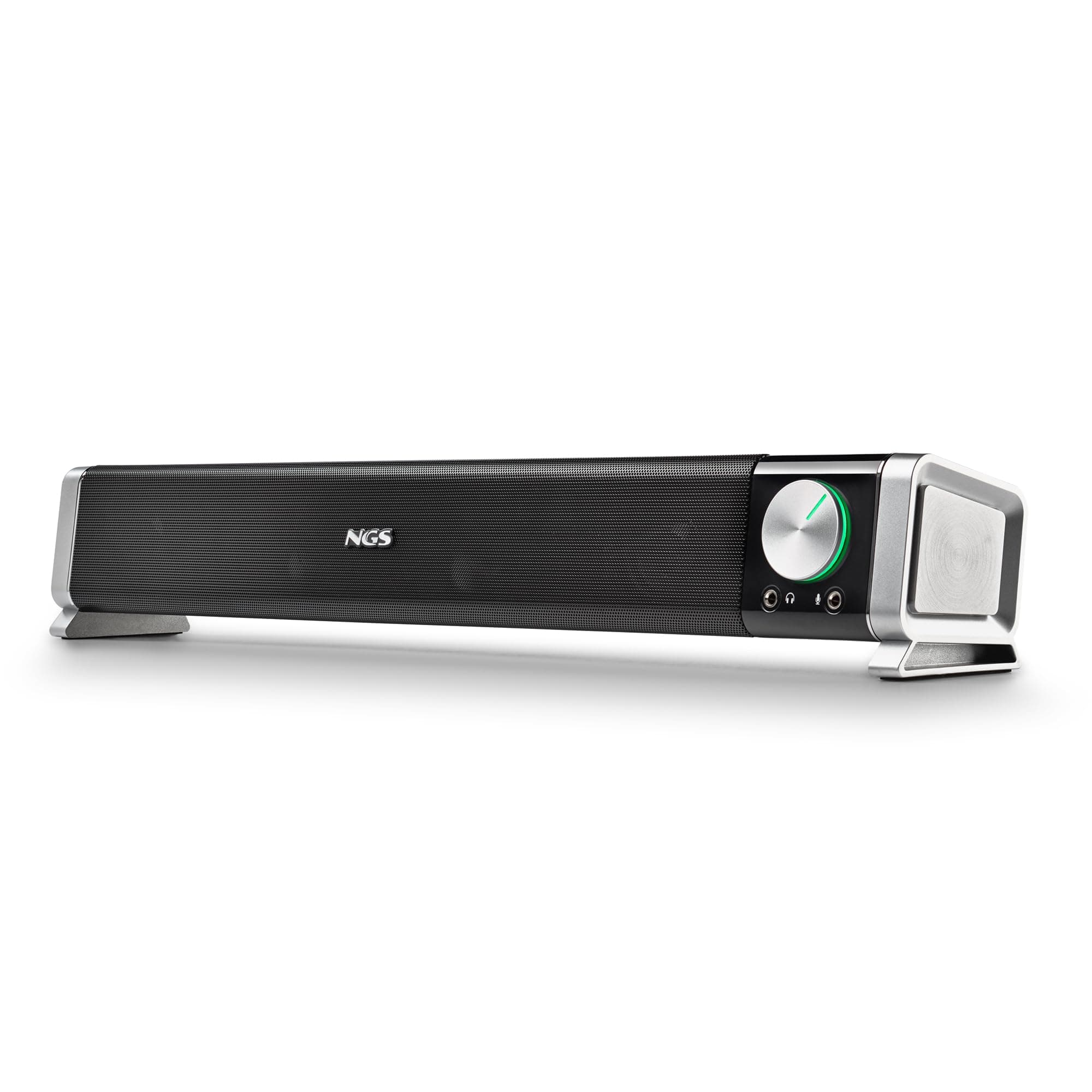 NGS SB500-BT - Barre de Son Bluetooth sans Fil 20 W pour PC, TV, Smartphone ou Tablette, Son Stéréo, Alimentation USB, Prise Jack 3,5 mm, Microphone, Sortie Casque, Plug & Play, Compacte - Image 9