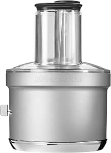 KitchenAid 5KSM2FPA Multifunctional Food Processor Accessory for KitchenAid Pastry Processor - Slicer - Vegetable Slicer, Julienne or Dice
