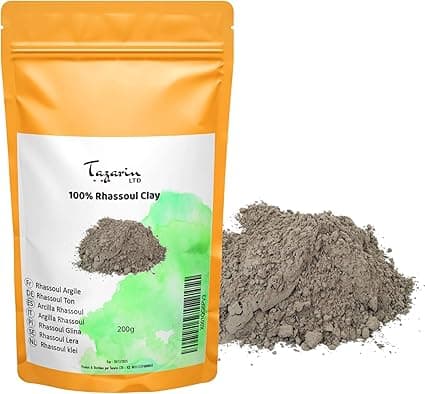 RoC 200 g Rhassoul Powder – Purifying Clay – Face Mask and Skin Care – Origin: Morocco – 100% Natural, Pure, Hypoallergenic and No Additives