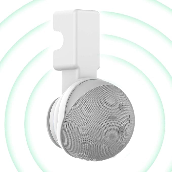 Support de bureau pour Amazon Echo Dot 4/Echo Dot 5, pas de vis nécessaires, accessoires de haut-parleur (Amazon Echo dot 4/Echo dot 5, blanc) JY04 - Image 1
