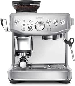 Sage - The Barista Express Impress - Coffee Machine with Manual Milk Frother & Integrated Grinder - Smart DoSage 25 Grind Settings - Brushed Stainless Steel