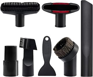 7 Piece Vacuum Cleaner Nozzle 32-35 mm, Universal Accessories for Vacuum Cleaners, Accessory Kit for Vacuum Cleaner Compatible with Kärcher, Miele, Bosch and Siemens