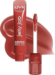 NYX Professional Makeup Jelly Job - Gloss haute brillance - Effet lissant - Sensation de confort - Lèvres visiblement hydratées - Parfum Cerise - Teinte : Jelly Filled 06