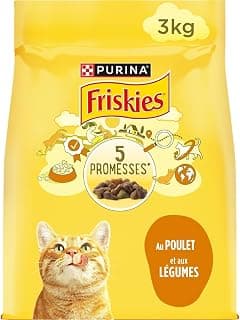 FRISKIES – Croquettes Complètes au Poulet et Légumes, Saveur Savoureuse et Croquante (3kg) - Lot de 2 - Vendu par Lot