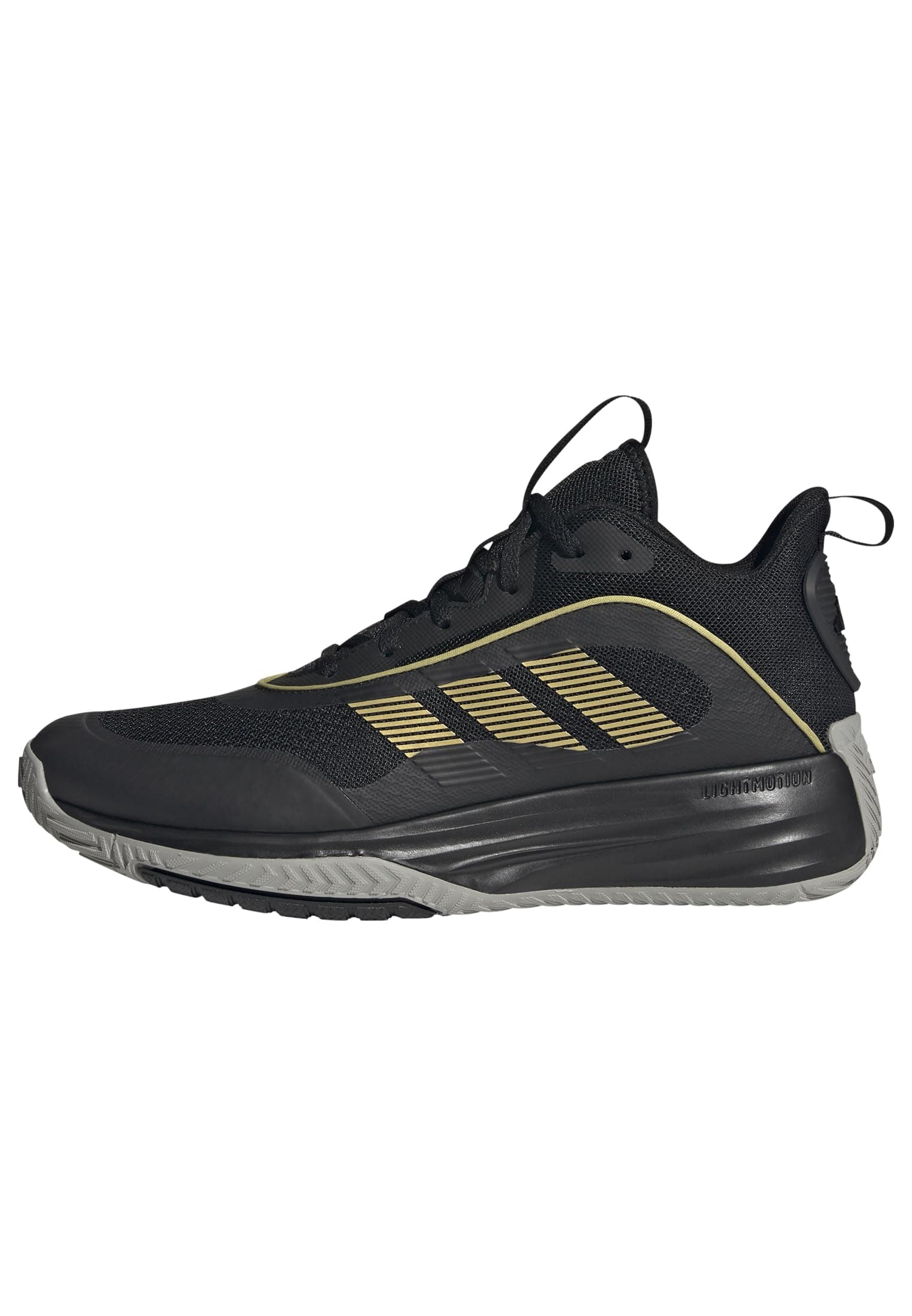 adidas Homme Own The Game 3 Shoes, Core Black/Gold Metallic/MGH Solid Grey, 44 2/3 EU - Image 10