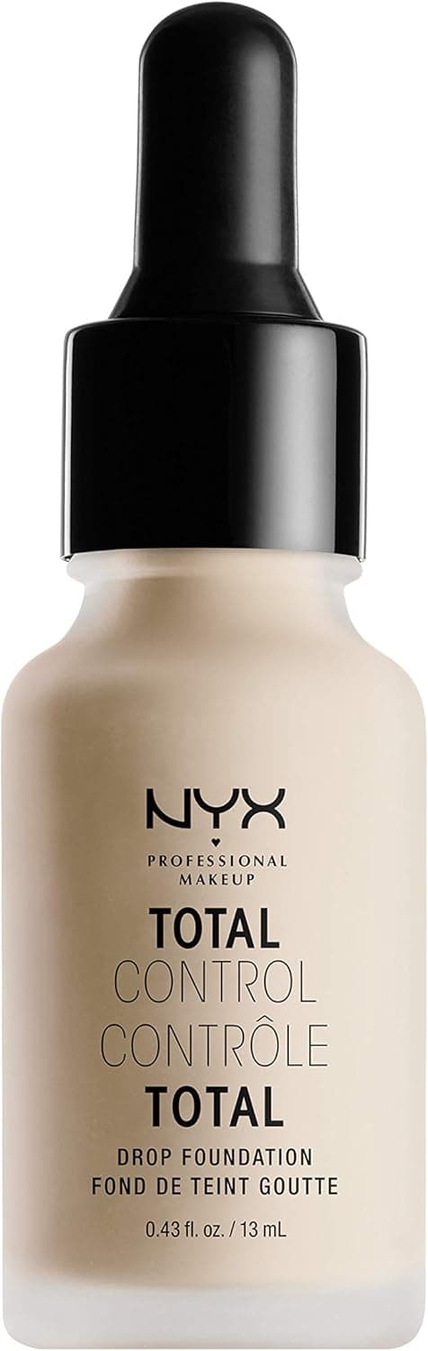 NYX PROFESSIONAL MAKEUP NYX Professional Makeup Total Control Drop Liquid Foundation, Precise Dosage, Modular Coverage, Long-Lasting Wear, Matte Finish, Tint: Porcelain