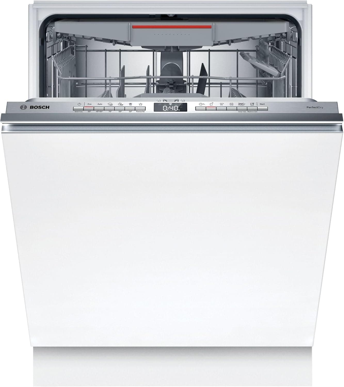 Bosch SMV6YCX02E Série 6, Lave-vaisselle encastrée dissimulée totale, PerfectDry, Home Connect, EfficientDry : ouverture automatique de la porte, 60 cm - Image 1