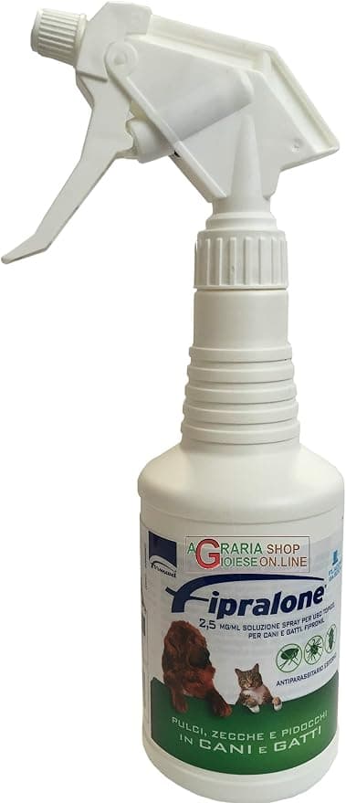 Forments FIPRALONE 2,5 Anti-parasitaire pour chiens et chats ML. 500 Principe actif de Frontline