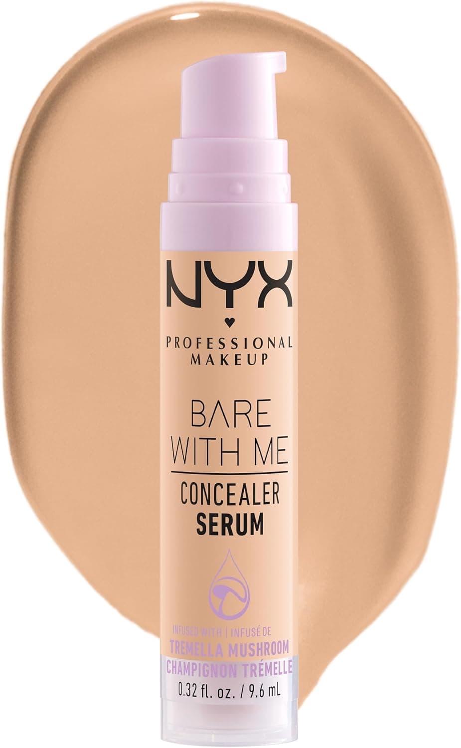 NYX Professional Makeup Anti-Cernes Sérum Correcteur Bare With Me, Fini Naturel, Couvrance Moyenne, Teinte : Beige (04) - Image 1