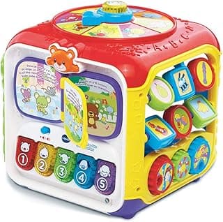 VTech Super Cube of Discoveries – Activity Cube Baby, Activity Toy – 9/36 Months
