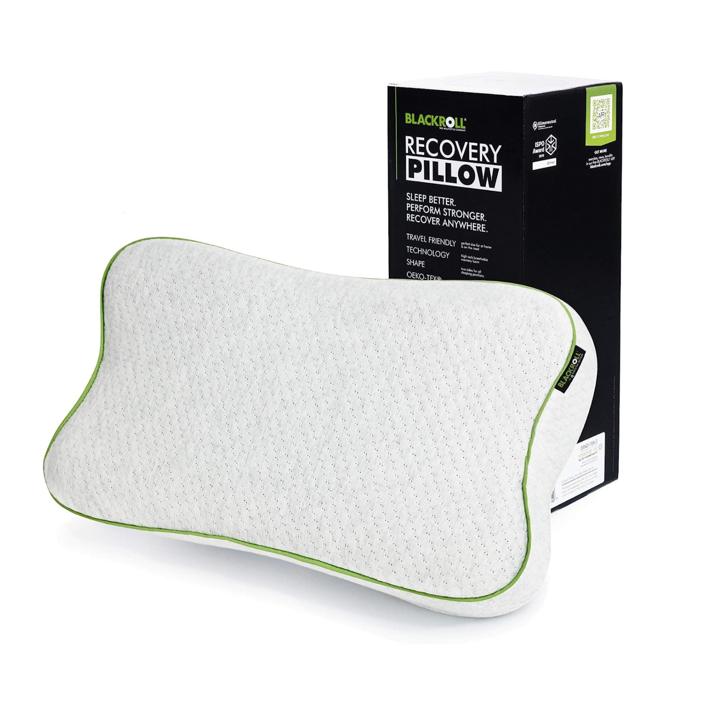 BLACKROLL® RECOVERY PILLOW | Orthopedic Neck Pillow & Pillow | Viscose Foam Pillow with Pillowcase | High Quality Visco Pillow Made in Germany - Image 2