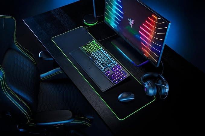 Razer Phantom Set of Backlit Keys for Razer Keyboards (for Cross Axis Switches, ABS Material, 128 Keycaps) QWERTZ DE Keys | Black