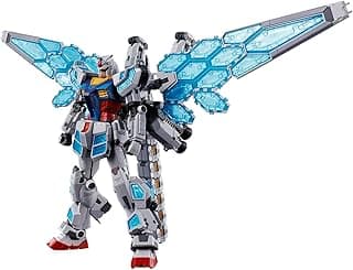 BANDAI Spirits RX-78F00/E 1:144 Échelle Gundam (Équipement Plume de Verre EX-001) Modèle en Plastique Coloré