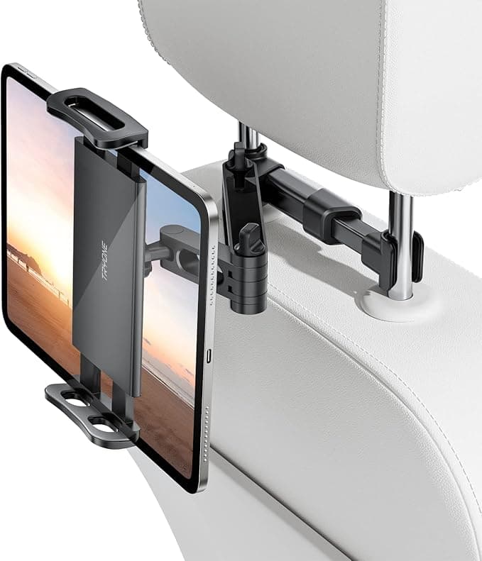 TRYONE Car Tablet Holder - Extendable Car Seat Tablet Holder for iPad/Samsung Galaxy Tabs/Amazon Kindle Fire HD and Other