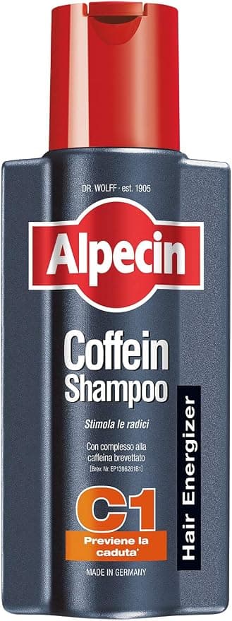 Alpecin DR.WOLFF ITALIA ENERGIZER SH CAFFEINA Shampoo Red and White Men Unisex 0.25 Litres - Image 1