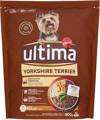 Ultima Chicken & rice croquettes for Yorkshire terrier mini 1-10 kg - The pack of 800g - Image 1