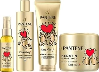 Pantene Keith Harring - Shampoing Repair et Protect - 250ml + 3 Minute Miracle Conditioner Repair et Protect - 220ml + Masque Repair et Protect - 300ml + Oil Repair et Protect - 100ml