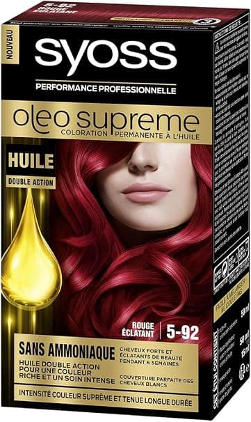 Syoss - Oléo Supreme Permanent Hair Colour - Bright Red 5-92 - Image 1