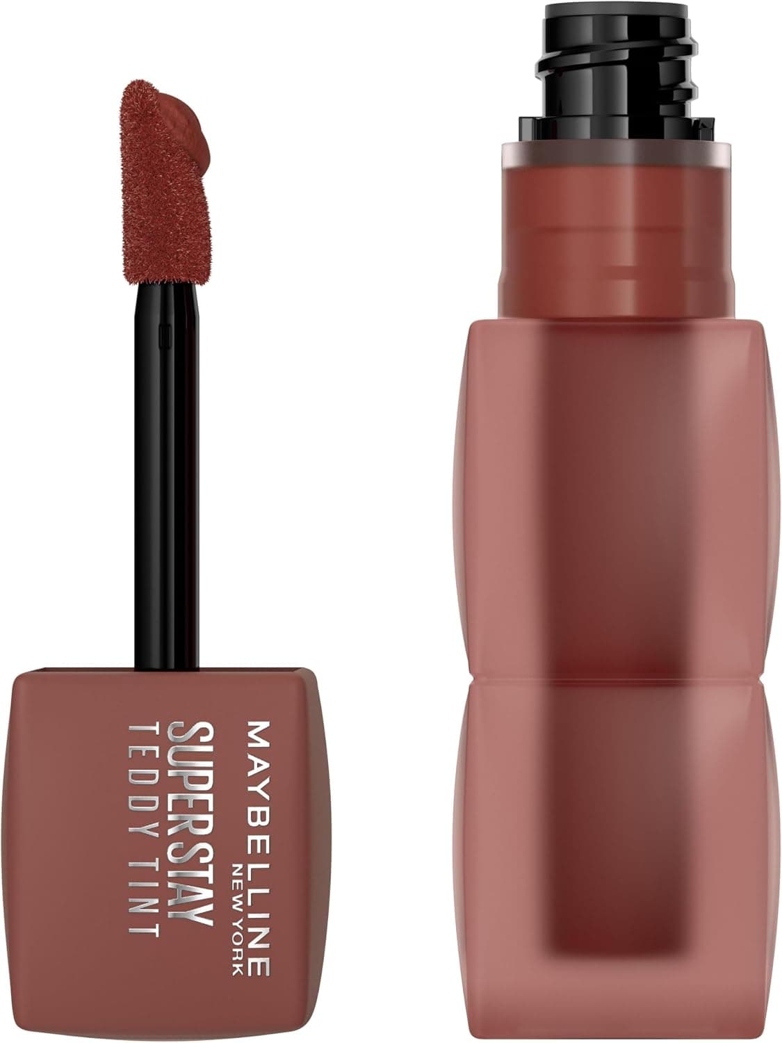 Maybelline New York - Blush à Lèvres Teddy Tint - Effet Mat Fondu - Tenue Longue Durée - Teinte : Mascara Tear (20) - Contenance : 5 ml - Image 1