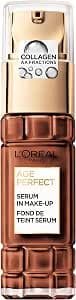 L'Oreal Paris Makeup Serum for Mature Skin, Liquid Foundation SPF 24, For Radiant Complexion, Age Perfect, No. 510 Maroron, 30 ml