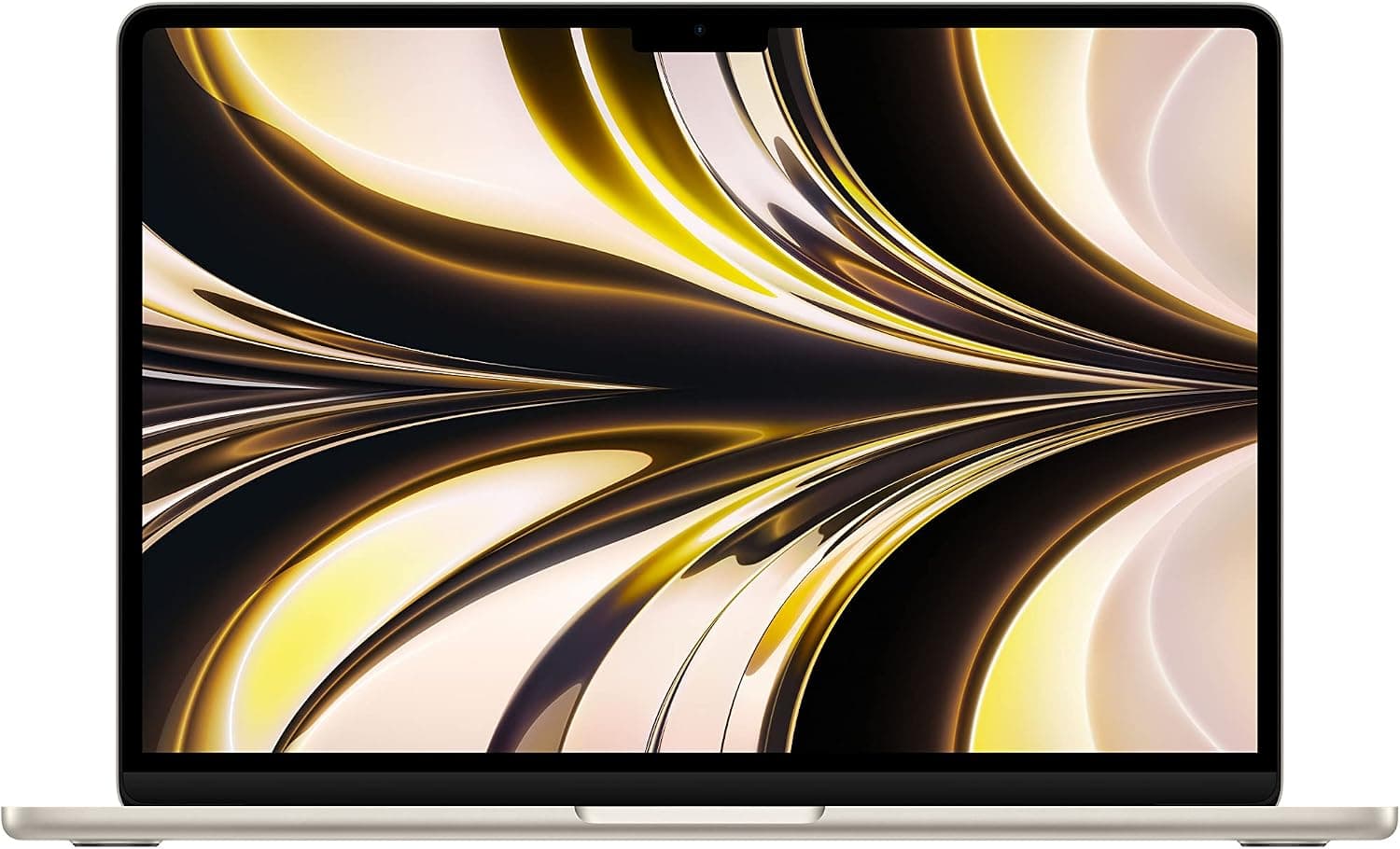 Apple 2022 MacBook Air avec Puce M2 : écran Liquid Retina de 13,6 Pouces, 8GB de RAM, 256 Go de Stockage SSD ; Lumière stellaire - Image 1