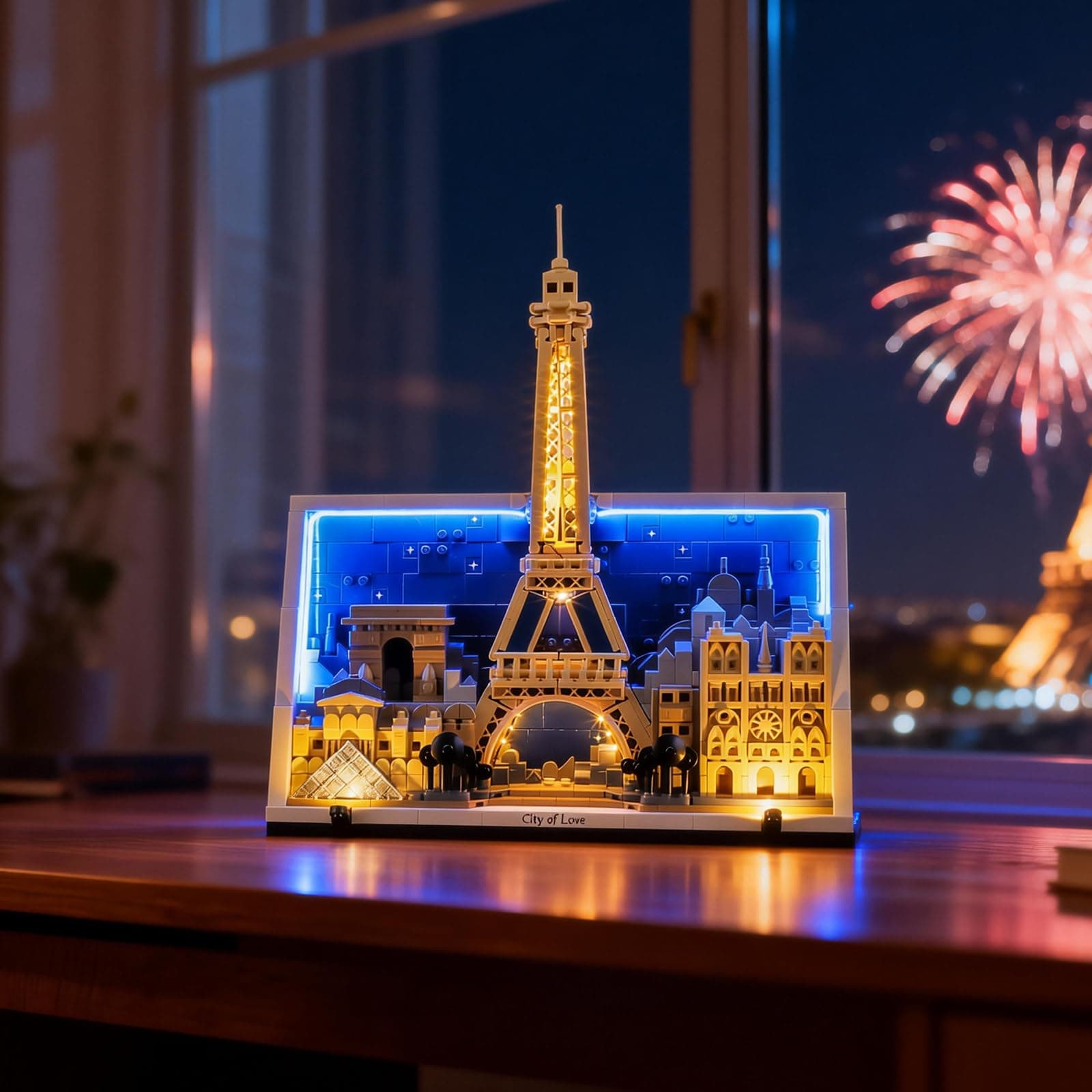 LEGO YEABRICKS LEGO Architecture Paris - City of Love Building Blocks Model (Building Kit Not Included) LEGO-21064