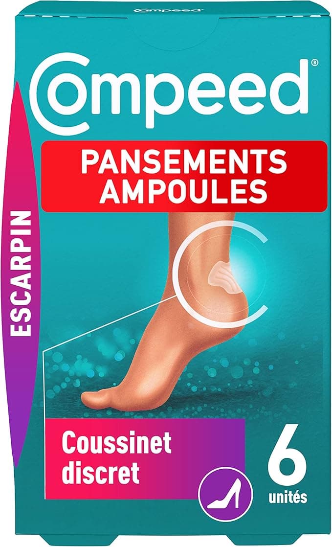 Compeed - 6 Hydrocolloid Blister Plasters - Second Skin Effect - Fast Healing - Ultra-discreet